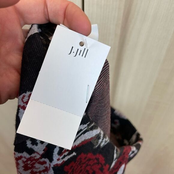 𝅺J. Jill Floral Wrap Skirt in Brown, size S - NWT - Picture 9 of 13